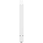 vidaXL Pieds de table à manger Blanc 2 pièces 90 x (72-73) cm Acier
