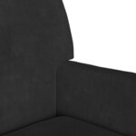 vidaXL Banc Chesterfield Noir 112 x 65.5 x 75 cm Velours