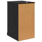 vidaXL Meuble d'appoint Chêne noir 40 x 50 x 75 cm Bois d'ingénierie