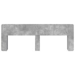 vidaXL Cabinet de Tête de Lit Gris béton Bois d'ingénierie