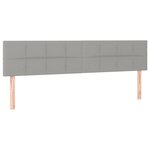 vidaXL Sommier à lattes de lit avec matelas Gris clair 160x200cm Tissu