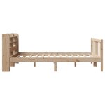 vidaXL Cadre de lit sans matelas 135x190 cm bois de pin massif