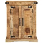 vidaXL Buffet 55x35x70 cm Bois massif Mangue brut