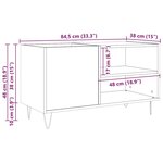 vidaXL Armoire à disques chêne artisanal 84 5x38x48 cm bois ingénierie