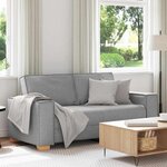 vidaXL Canapé 2 places Gris nuage 140 cm Tissu