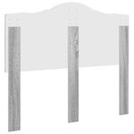 vidaXL Tête de lit Gris Sonoma 135 cm Bois d'ingénierie