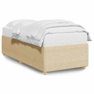 vidaXL Cadre de lit sans matelas crème 80x200 cm tissu