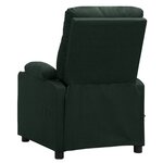 vidaXL Fauteuil électrique de massage Vert foncé Tissu