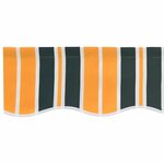 vidaXL Toile de rechange pour store banne Vert et jaune 350 x 250 cm
