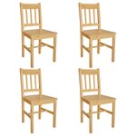 vidaXL Chaises à manger lot de 4 bois de pin