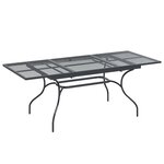 vidaXL Ensemble de salle à manger pour jardin 9 Pièces Anthracite