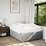 vidaXL Cadre de lit sans matelas gris clair 120x200 cm tissu