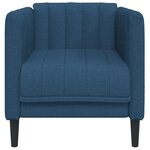 vidaXL Fauteuil bleu tissu