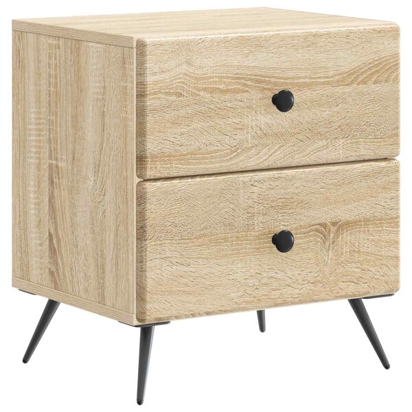 vidaXL Cabinet de chevet Chêne Sonoma 43 x 34 5 x 47 5 cm