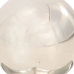 vidaXL Bouchons de poteau 6 Pièces Globe final Acier inoxydable 71x71 mm