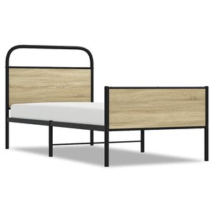 vidaXL Cadre de lit sans matelas 80x200cm chêne sonoma bois ingénierie
