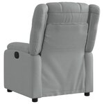 vidaXL Fauteuil inclinable gris clair tissu