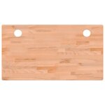 vidaXL Dessus de bureau 110x60x2 5 cm bois massif de hêtre