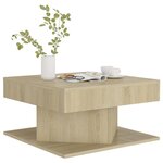 vidaXL Table basse Chêne sonoma 57x57x30 cm Bois d’ingénierie