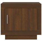 vidaXL Table basse chêne marron 51x50x45 cm bois d'ingénierie