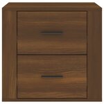 vidaXL Table de chevet Chêne marron 50x39x47 cm