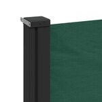 vidaXL Auvent latéral rétractable vert foncé 160x600 cm