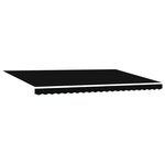 vidaXL Auvent Rétractable 500 × 350 cm Noir