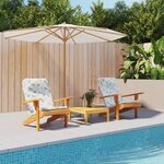 vidaXL Coussins de chaise adirondack lot de 2 modèle de feuille