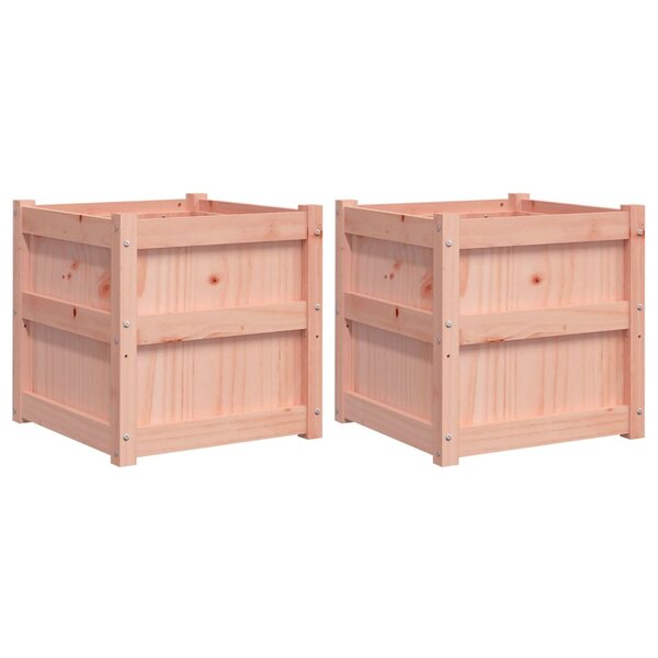 vidaXL Jardinières 2 Pièces bois massif douglas