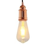 vidaXL Douilles de lampe 2 Pièces bronze or rose E27