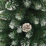 vidaXL Sapin de Noël artificiel mince avec support 240 cm PVC