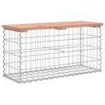 vidaXL Banc jardin design gabion 83x31 5x42 cm bois massif de douglas