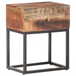 vidaXL Table de chevet 40x30x50 cm Bois d'acacia brut