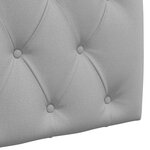 vidaXL Tête de lit suspendue Gris nuage Tissu
