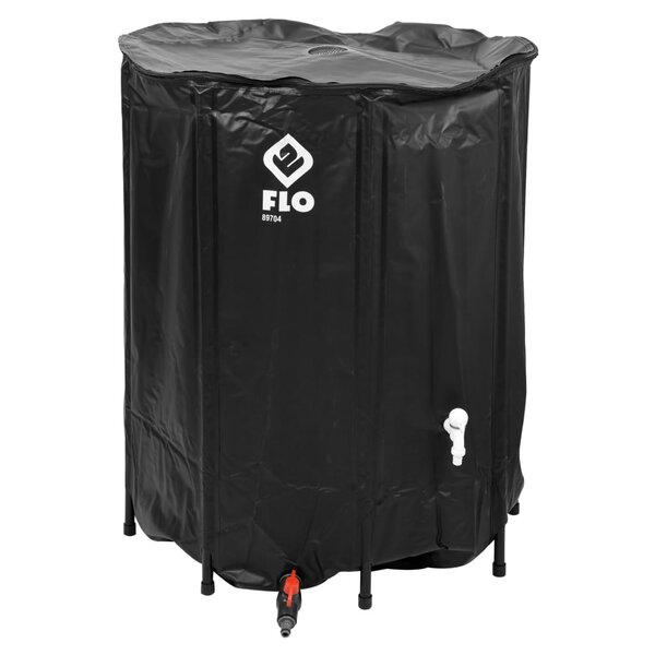 FLO Réservoir d'eau de pluie pliable 500 L noir