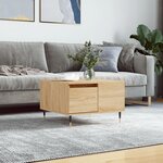 vidaXL Table basse chêne sonoma 55x55x36 5 cm bois d'ingénierie