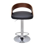 vidaXL Tabourets de bar lot de 2 bois courbé