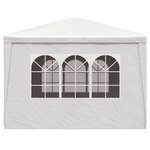 vidaXL Tente de réception 3 x 3 m Blanc