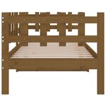 vidaXL Lit de jour Marron miel 80x200 cm Bois de pin massif