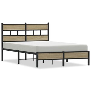 vidaXL Cadre de lit sans matelas chêne sonoma 120x190 cm