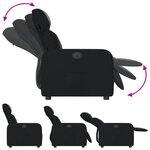 vidaXL Fauteuil inclinable électrique Noir Similicuir