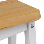 VidaXL Tabouret de bar haut EKAI 2 Pièces Blanc 40 x 29 x 63 cm