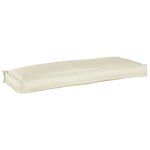 vidaXL Coussin pour banc de palette Crème 110 x 40 x 8 cm Tissu Oxford