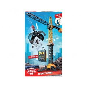 Dickie 203729022 - Grue radio commandée Mighty Crane