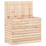 vidaXL Panier à linge 88 5x44x66 cm bois massif de pin