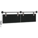 vidaXL Tête de lit suspendue Taupe Velours