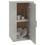 vidaXL Buffet Gris béton 40x33x70 cm Bois d'ingénierie