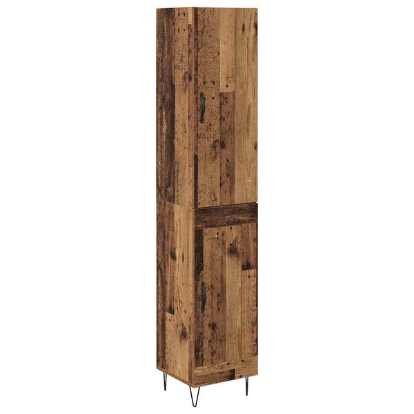 vidaXL Haut Armoire Bois Ancien 34 5 x 34 x 90 cm Bois d'ingénierie