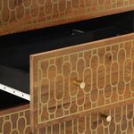 vidaXL Armoires latérales 3 Pièces 60x33x75 cm bois massif de manguier