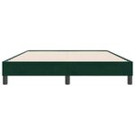 vidaXL Cadre de lit sans matelas vert foncé 140x220 cm velours